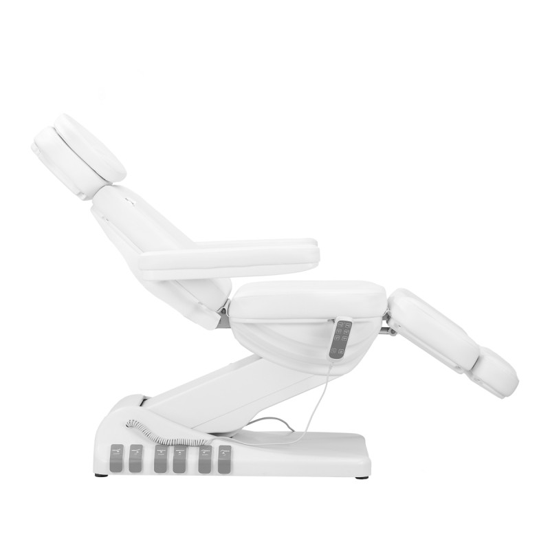 Electric cosmetic chair SILLON Luxury 3 motors white foot control