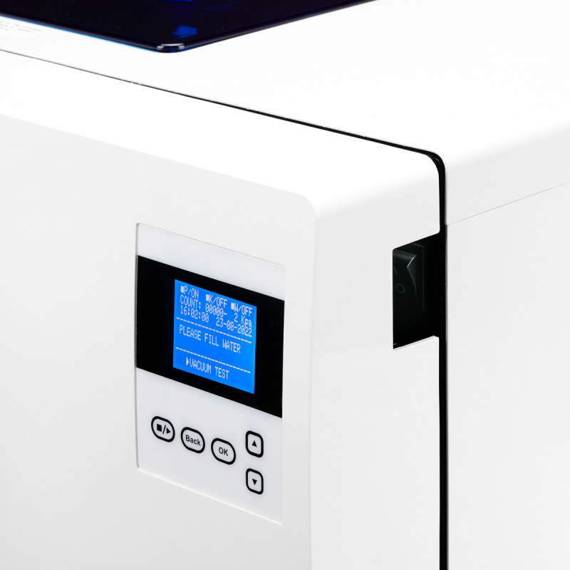 Lafomed autoclave premium line lfss12aa lcd with 12l class b medical printer