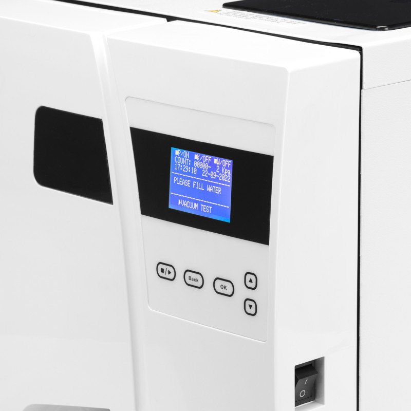 Lafomed autoclave premium line lfss18aa lcd with 18l class b medical printer