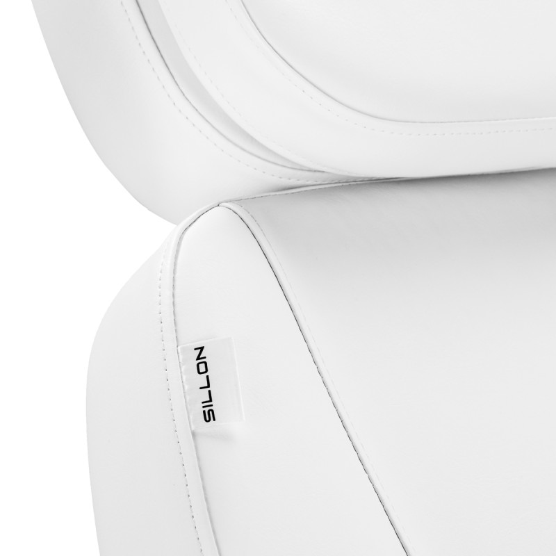 Electric cosmetic chair SILLON Luxury 3 motors white