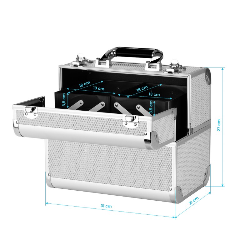 Cosmetic case 44 silver