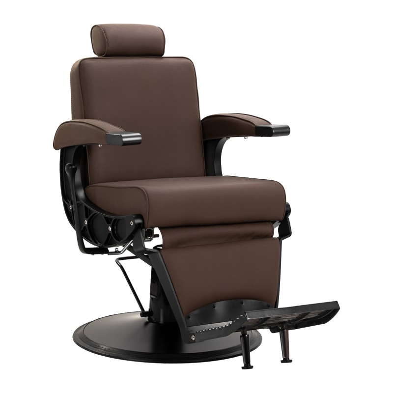 Gabbiano Continental hairdressing chair brown