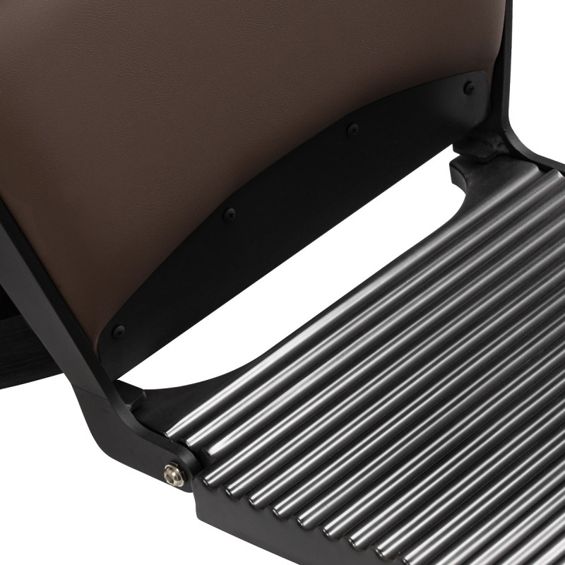 Gabbiano Continental hairdressing chair brown