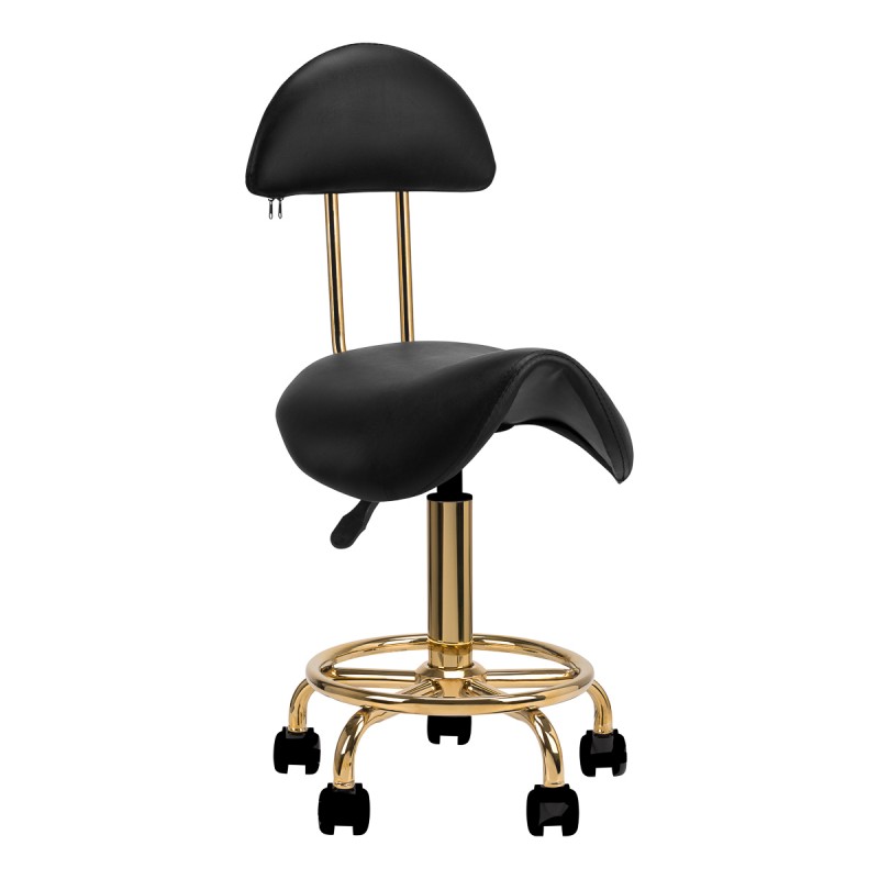 Cosmetic stool 6001-G gold black