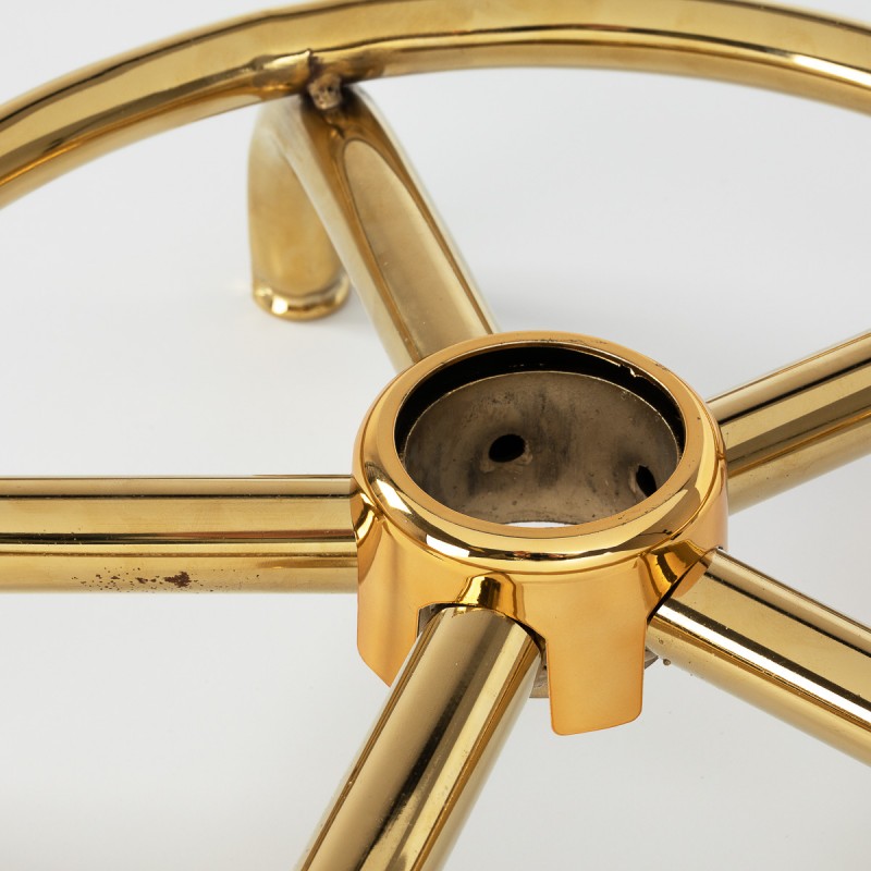 Cosmetic stool 6001-G gold black