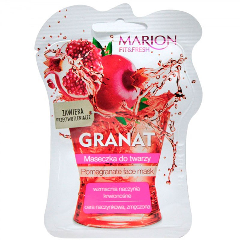 Маска для лица Marion Fit & Fresh Pomegranate - 7,5 мл
