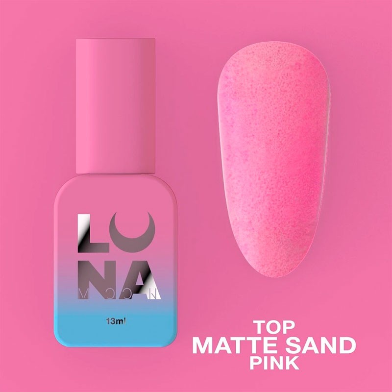 Матовый топ без липкого слоя Lunamoon Top Matte Sand Pink - 13 ml