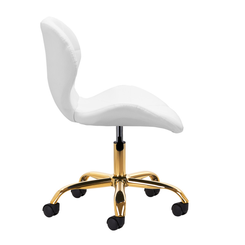 Cosmetic stool QS-06G white