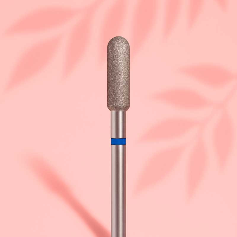 Diamond drill bits for manicure "Cylinder" - Avelia - Blue - 3.0 mm