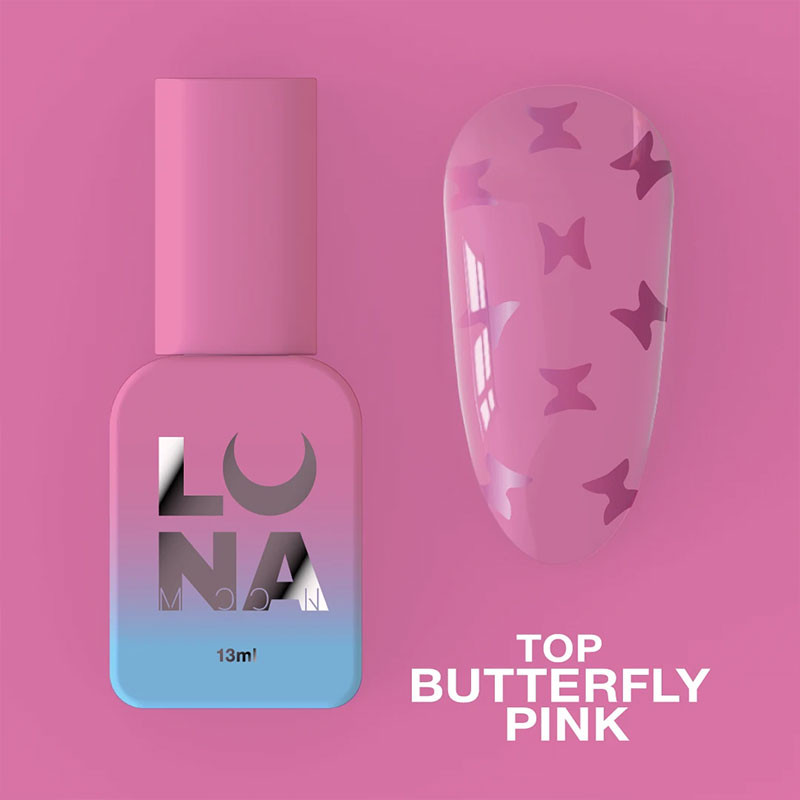 Топ без липкого слоя – Lunamoon Top Butterfly Pink – 13 мл