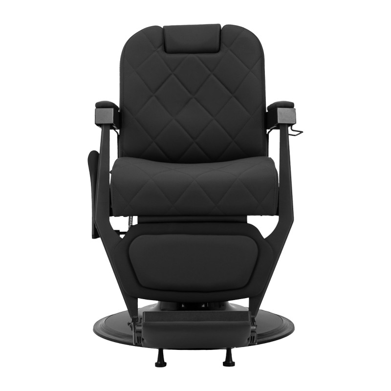 Gabbiano barber chair Bruno with black frame Black