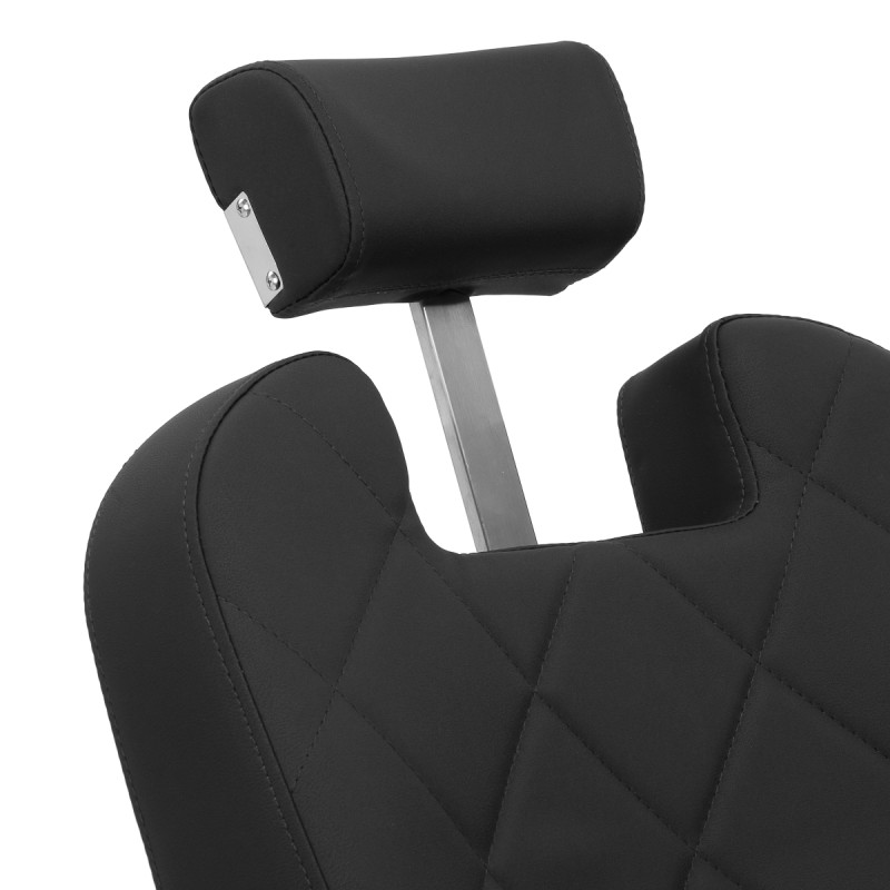 Gabbiano barber chair Bruno with black frame Black