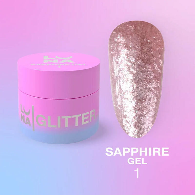 Kynsikiilto LUNAMOON - Sapphire Gel Nr 1 - 5ml