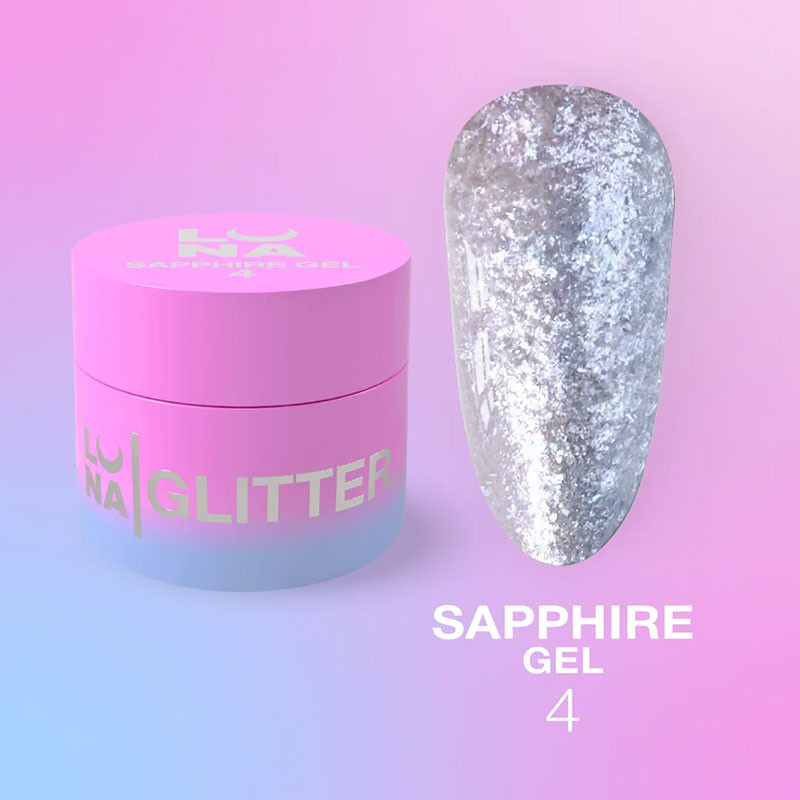 Kynsikiilto LUNAMOON - Sapphire Gel Nr 4 - 5ml