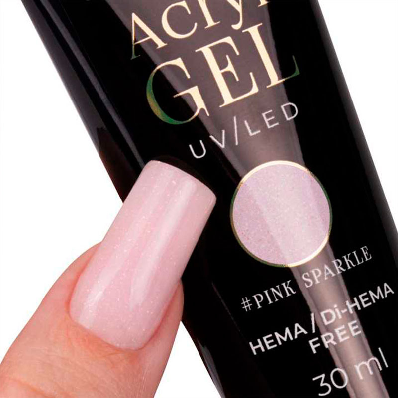 Polügeel MollyLac Hema/di-Hema vaba Pink Sparkle - 30 ml