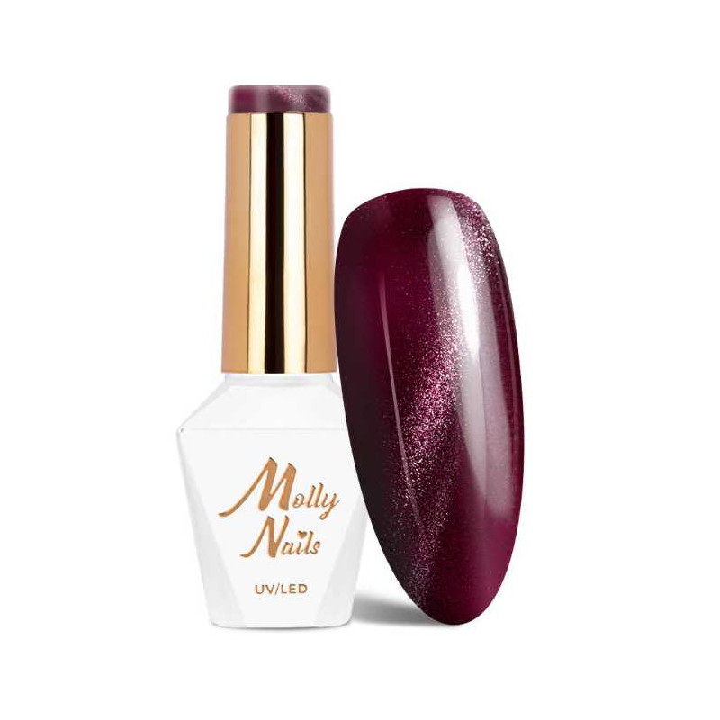 Värviline geellakk MollyNails Cat Eye Red Nr 233 - 8 g