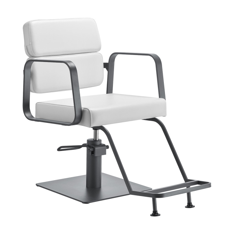 Gabbiano hairdressing chair Porto gray white