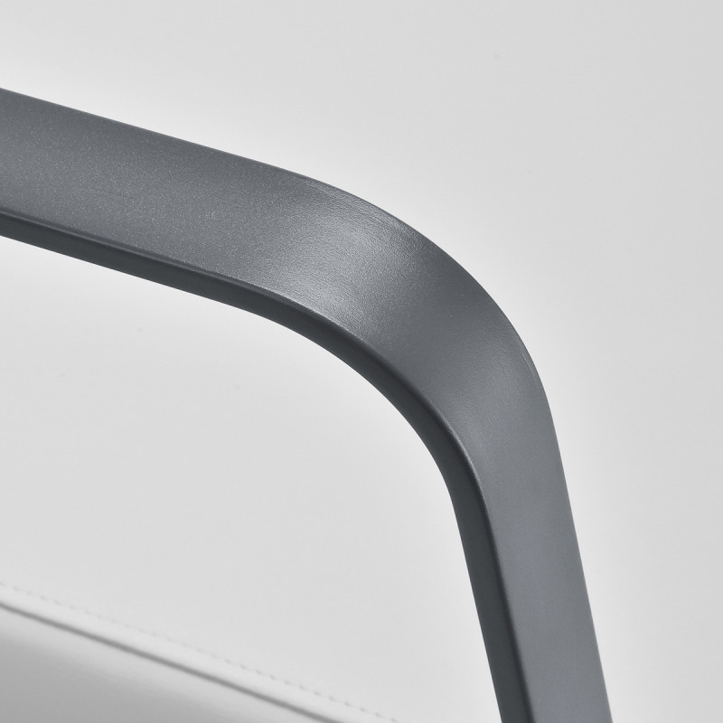 Gabbiano hairdressing chair Porto gray white