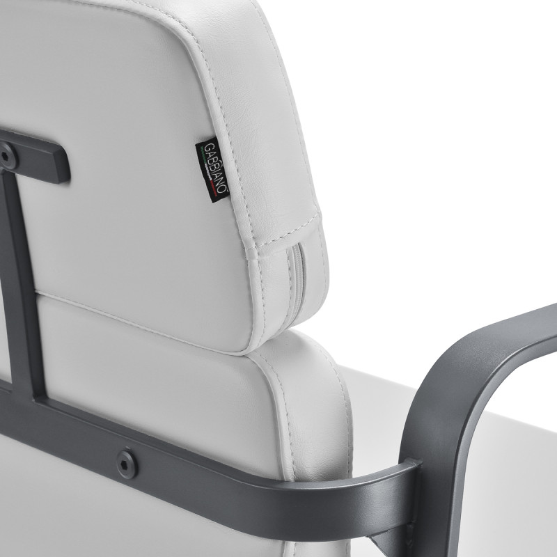 Gabbiano hairdressing chair Porto gray white