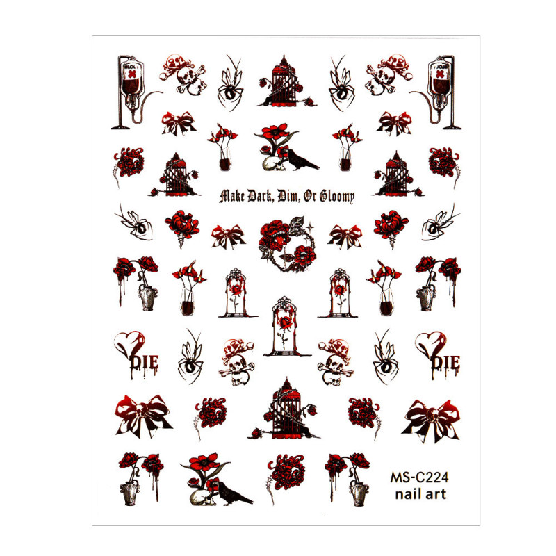 Itsekiinnittyvät kynsitarra – Halloween MS-C224