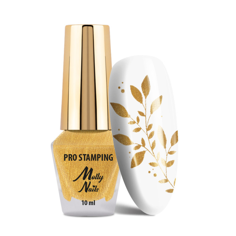 Templi lakk Pro Stamping MollyLac, Gold, 10 ml