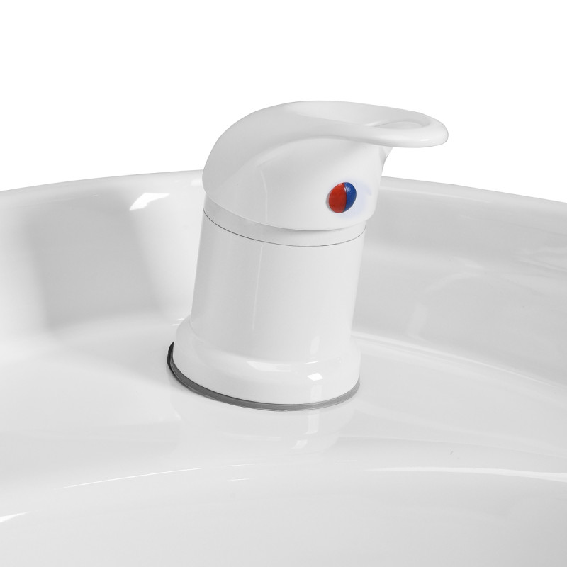 Gabbiano Porto hair wash unit white black