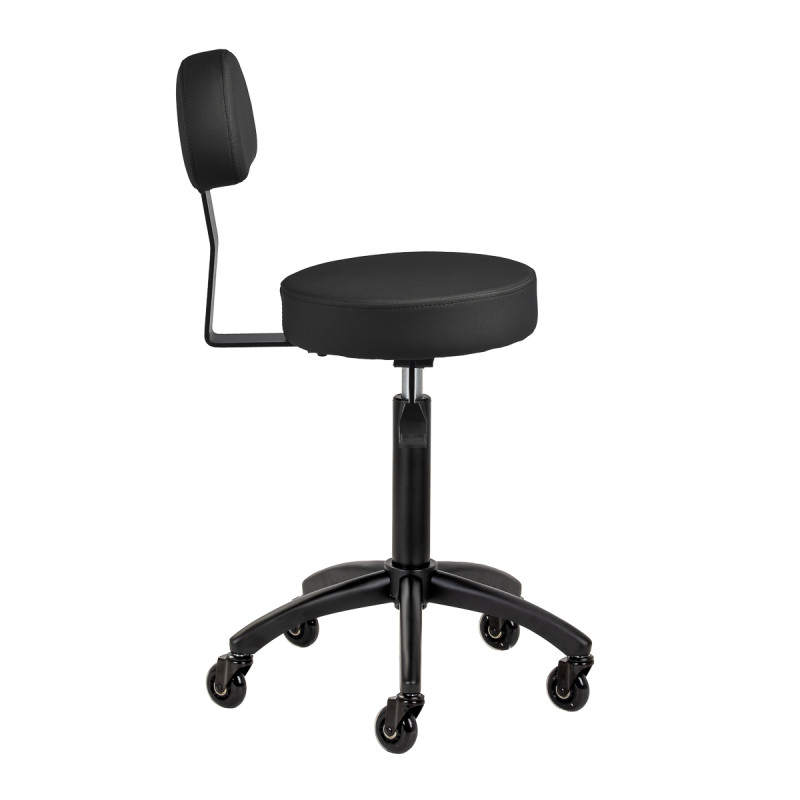Gabbiano hairdressing stool D026 black