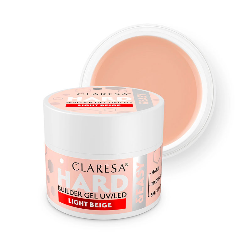 Pikendusgeel Claresa HARD&EASY, Light Beige - 12 g