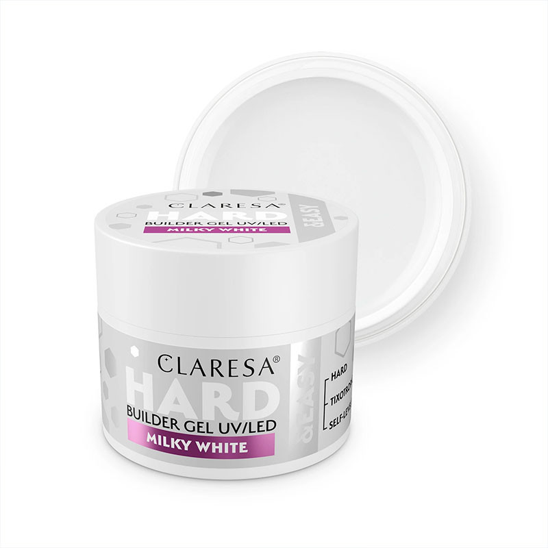 Pikendusgeel Claresa HARD&EASY, Milky White - 45 g