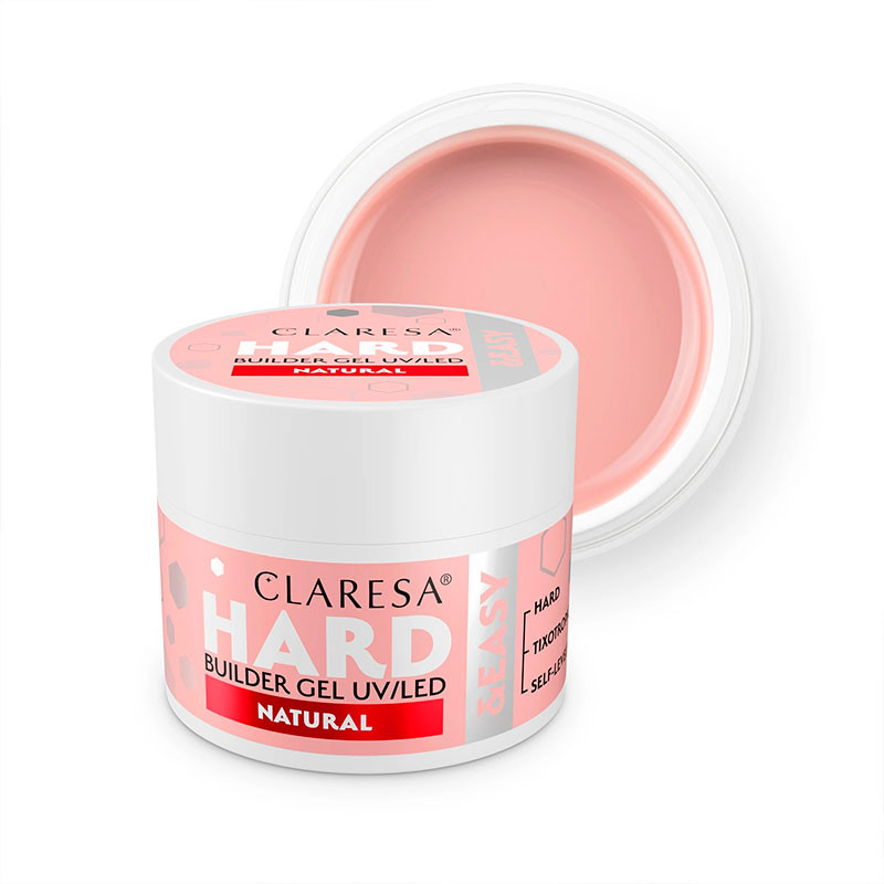 Гель для наращивания Claresa HARD&EASY, Natural - 12 г