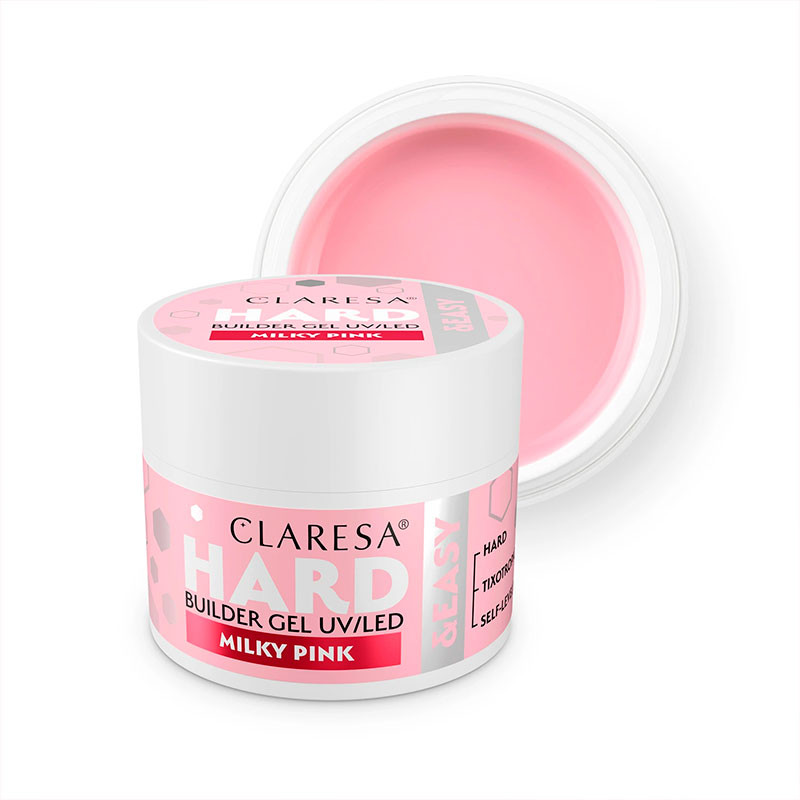 Pikendusgeel Claresa HARD&EASY, Milky Pink - 12 g