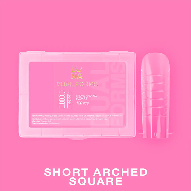 Pealmised tipid-vormid Lunamoon DUAL FORMS Short Arched Square, 120 tk