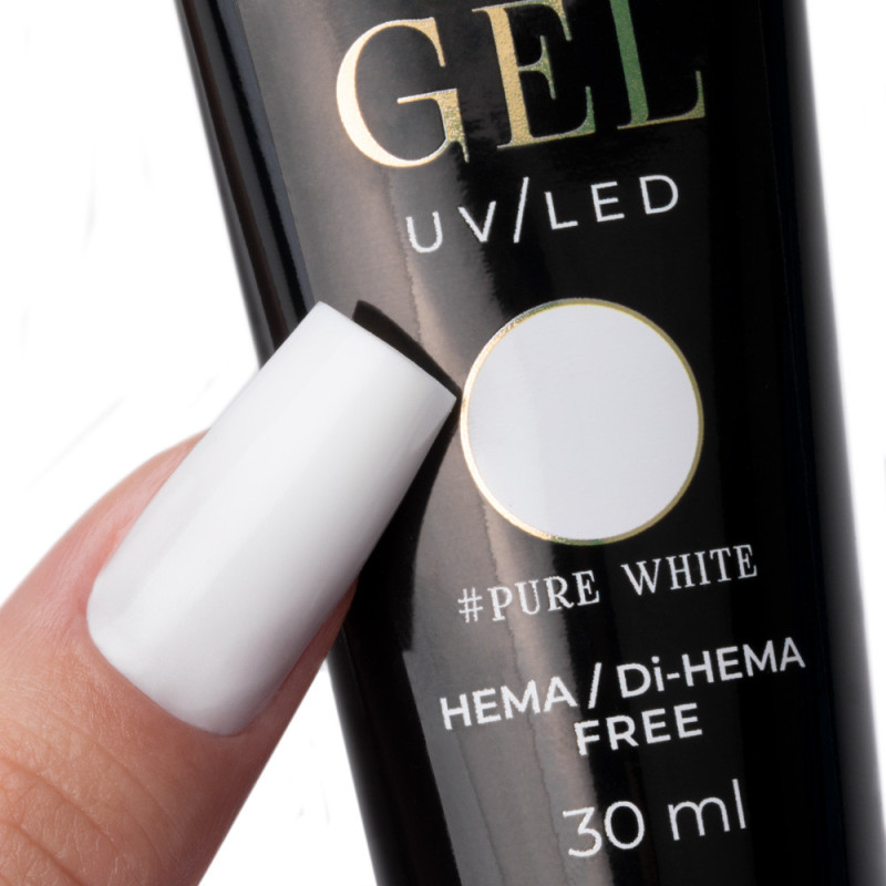 Acrylgel – Molly Nails HEMA/Di-HEMA Free - Pure White – 30 ml