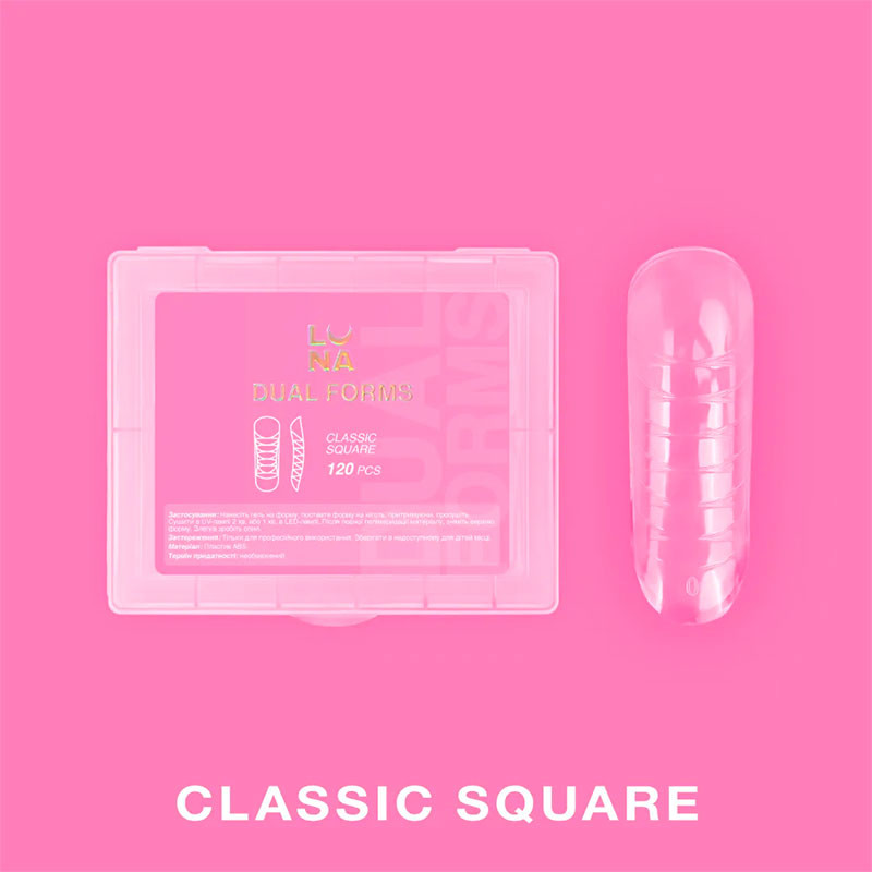 Pealmised tipid-vormid Lunamoon DUAL FORMS Сlassic Square, 120 tk