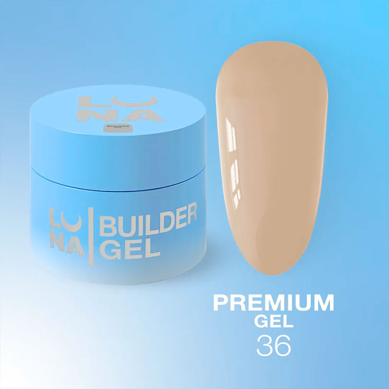 Ehitusgeel Lunamoon Premium Gel Nr 36 - 15 ml
