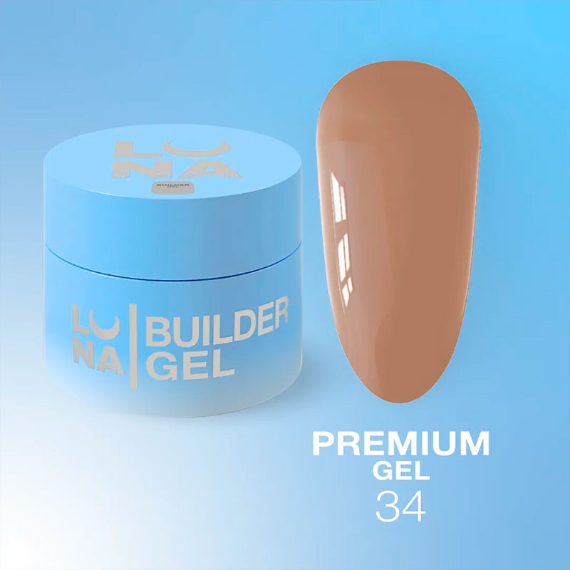 Ehitusgeel Lunamoon Premium Gel Nr 34 - 50 ml