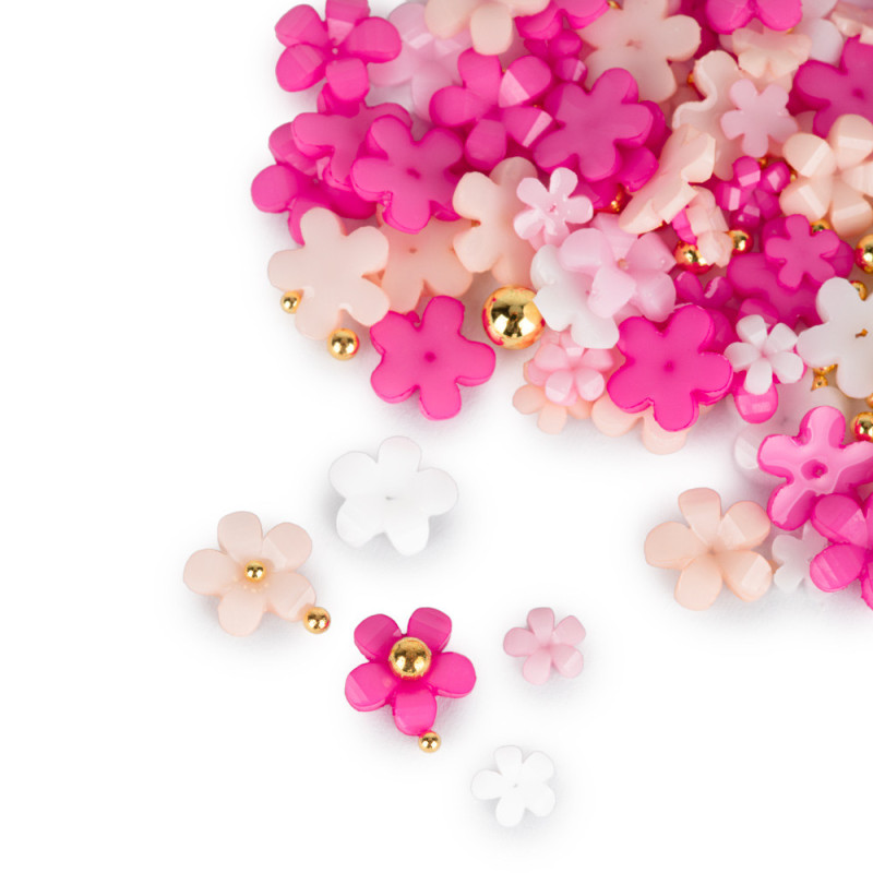 3D Nail Flowers Molly Nails – Color Mix № 1 – 150 pcs