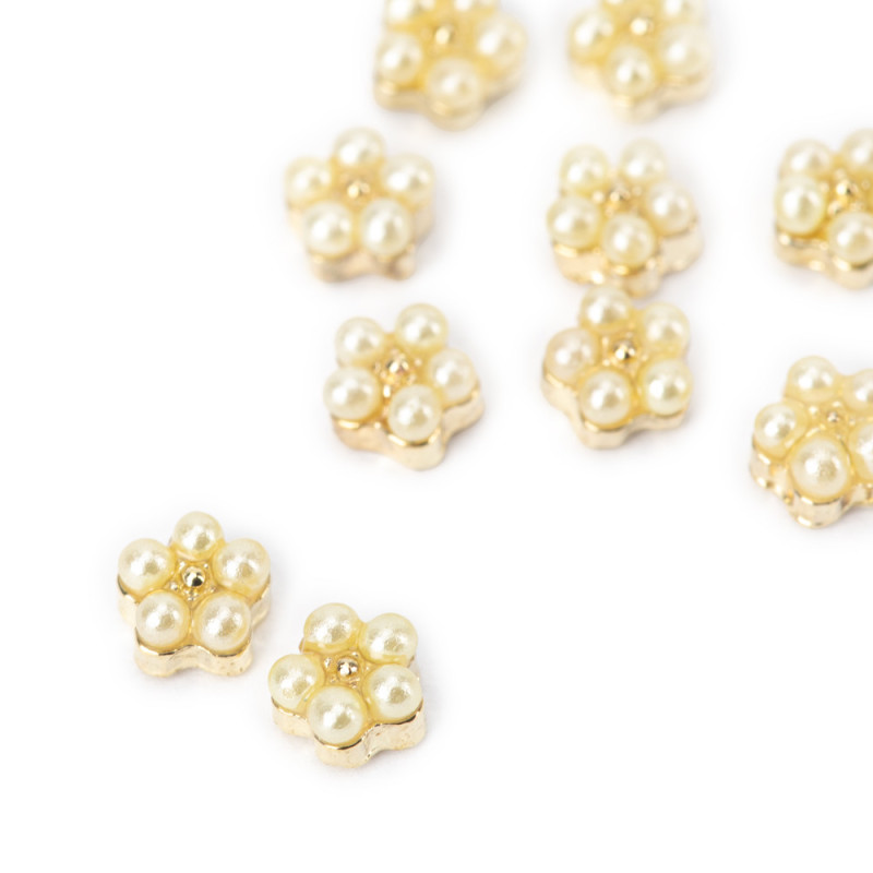 3D lilled küüntele Molly Nails – Pärl № 1 – 10 tk