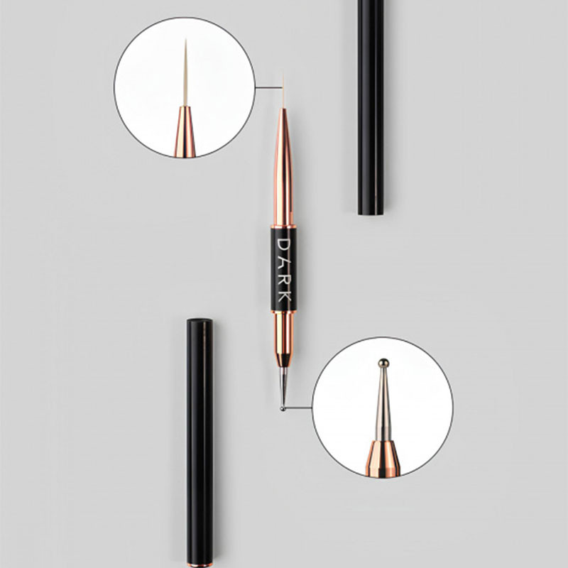 Double-Sided Brush (liner 13 mm + dot 2 mm) – DARK