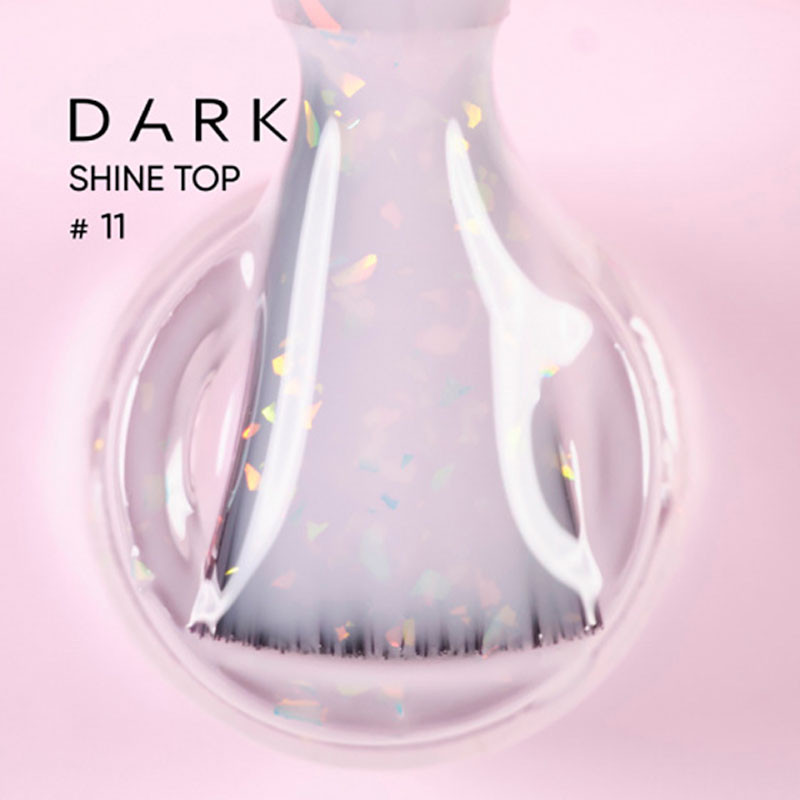 Top Coat with Glitter and UV Filter Dark – Shine 11, 10 ml
