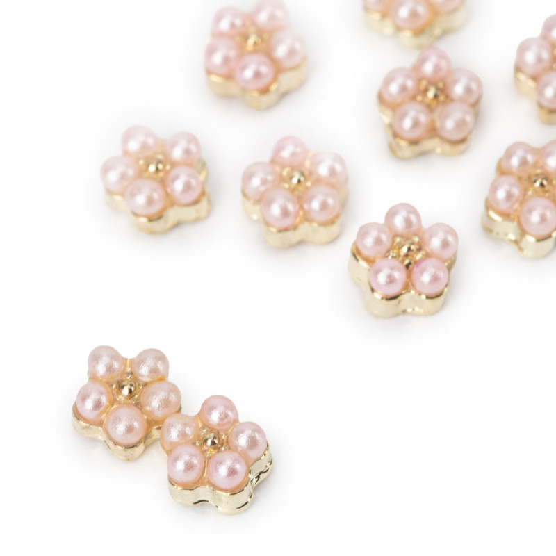 3D Nail Decorations Pearly Flowers Molly Nails, Nr 2 – 10 pcs