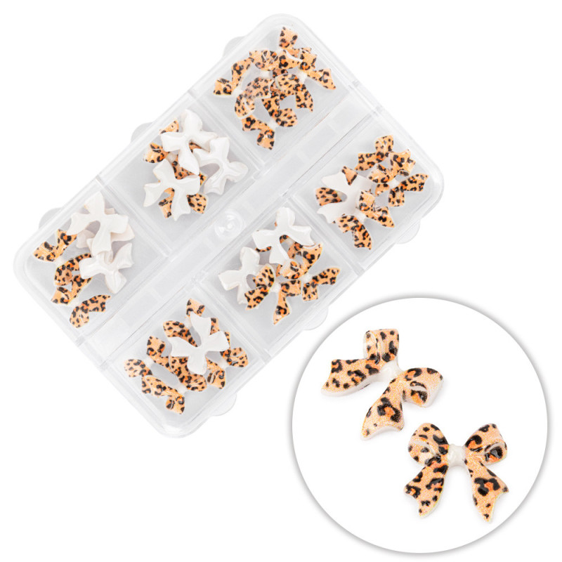 3D Nail Decorations Bows, Molly Nails Panterka – 45 pcs