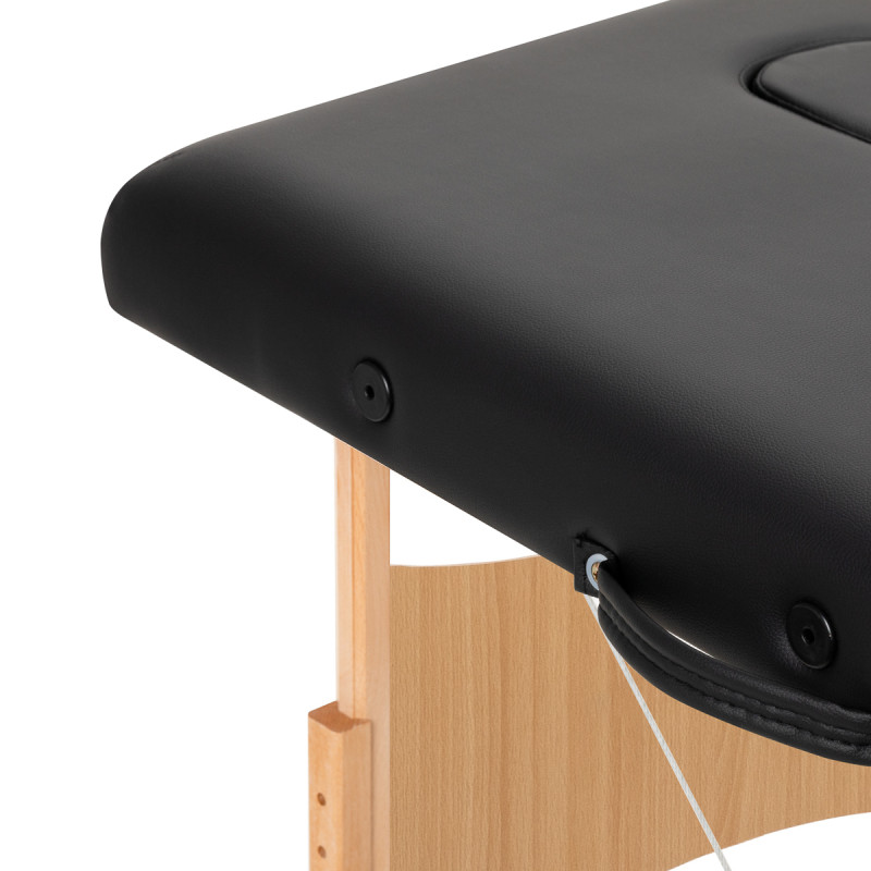 BALANCE wooden folding massage table 2 segment black