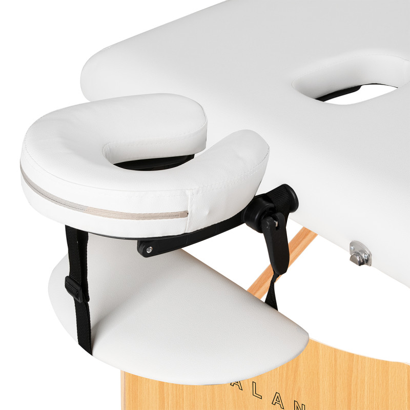 BALANCE wooden folding massage table 2 segment 190x70 white