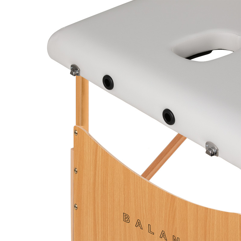 BALANCE wooden folding massage table 3 segment 190x70 white
