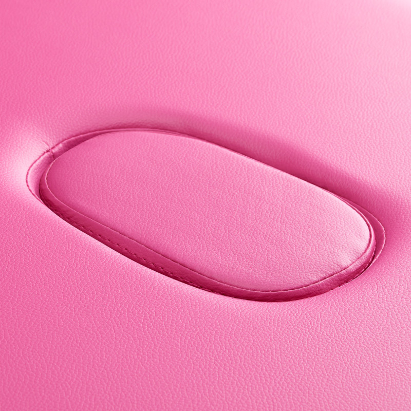 BALANCE aluminium folding massage table 2 segment pink