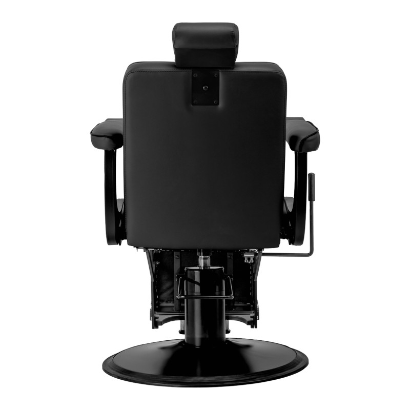 Gabbiano Visionerio barber chair black with black frame