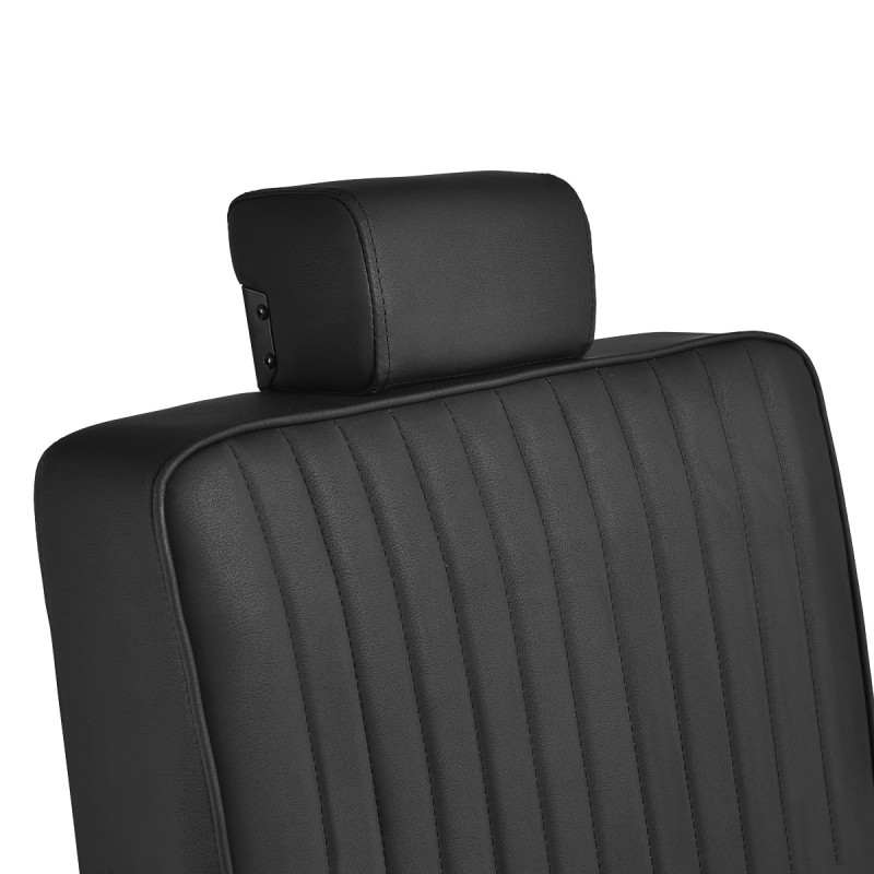 Gabbiano Visionerio barber chair black with black frame