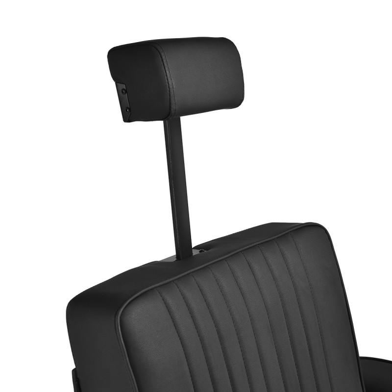 Gabbiano Visionerio barber chair black with black frame