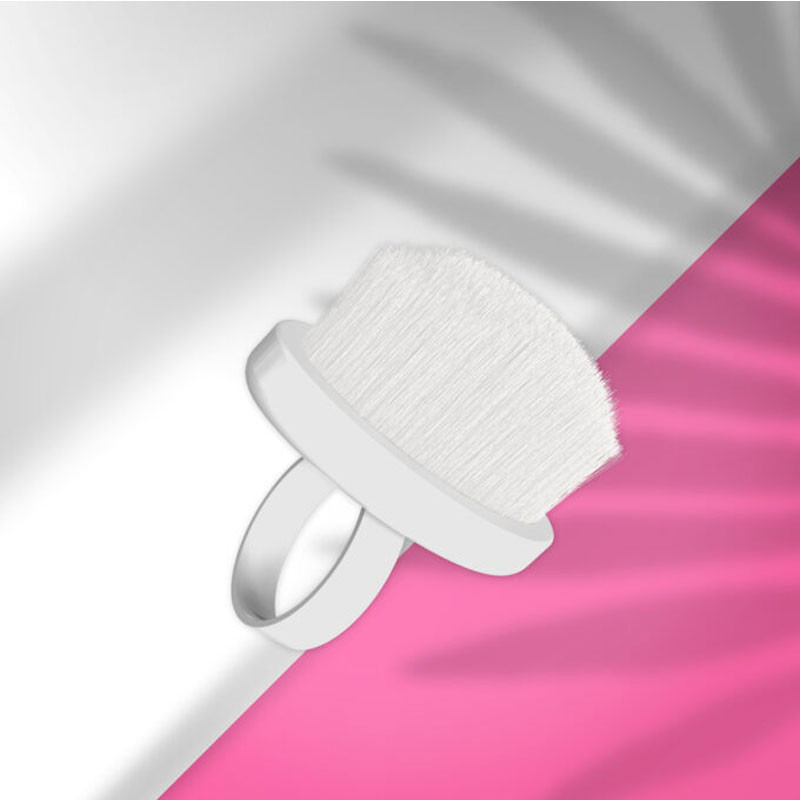 Finger Ring Manicure Brush – Staleks EXPERT 03 – Dust Removal – Mini (10 pcs)